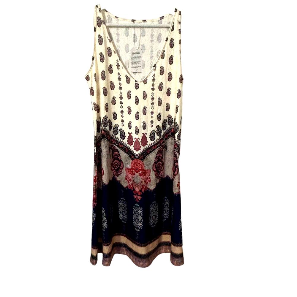 Made With Love Womens NWT Small Sleeveless Knit Shift Dress Boho